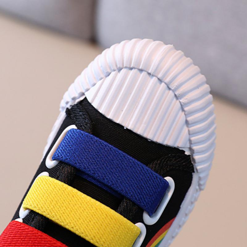 Kinder Canvas Schuhe Neue Frühling und Herbst Jungen und Mädchen Regenbogen Vielseitige Bequeme Board Schuhe