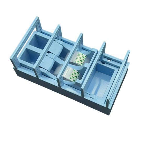 

Автоматический диспенсер для ленты Yousheng с 18-полосным резаком для упаковки подарков и рукоделия. Безопасный инструмент для быстрой подготовки ленты без лезвия синий