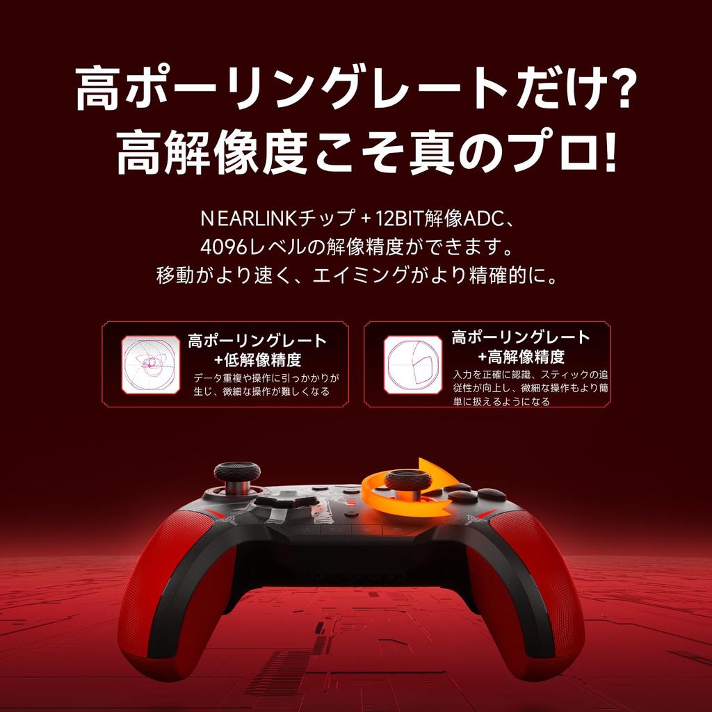 Warriors ORIGINS Limited BIGBIG WON BLITZ2 TMR Wireless Controller with TMR Magnetic Resistance 2000Hz Polling 16 Mechanical Switch 1000mAh High App