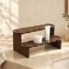 Wave Edge/Straight Edge Wood Display Shelf 2 Tiers Bracelet Bead Display Rack  Living Room