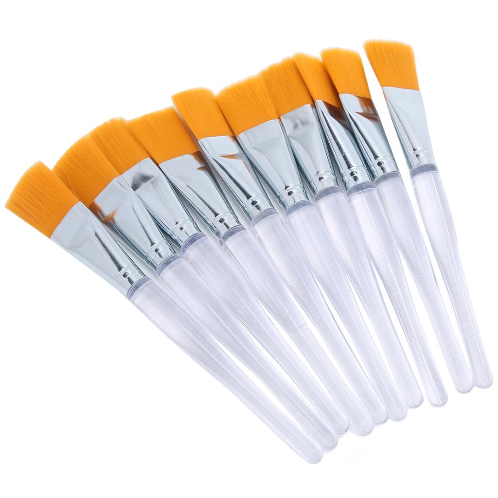10PCS Face Mask Brush Applying Sleeping Mask Soft Applicator Brushes Plastic Handle
