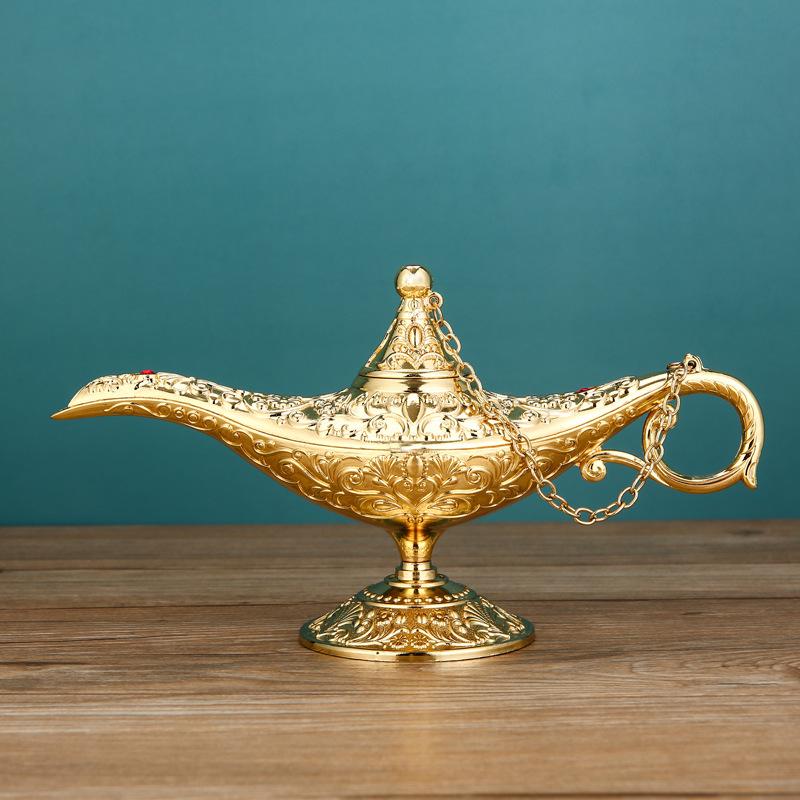 European Aladdin Magic Lamp Home Wishing Lamp Craft Creative Light Luxury Russian Home Decorative Ornaments Home Accessories