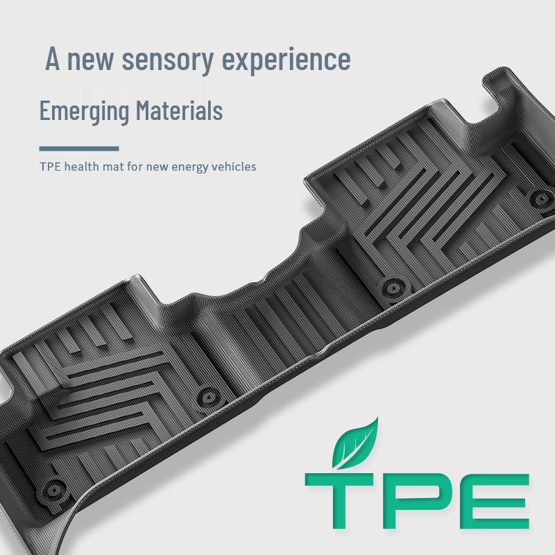 Durable TPE Floor & Trunk Mats for 21-25 Lynk & Co 01 Two-Wheel Drive, includes Backrest Mat