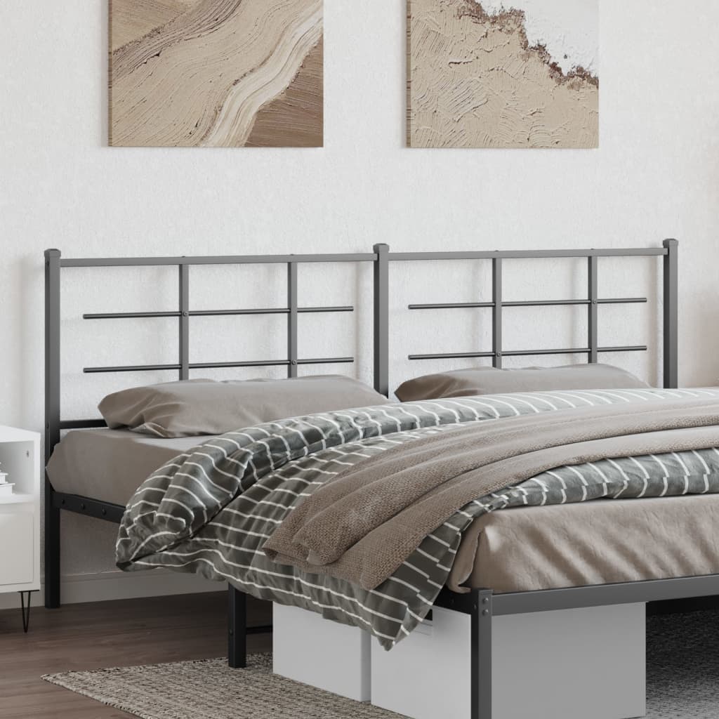 Replacement Headboard Metal Black 200 Cm