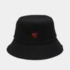 Love Embroidery Cotton Bucket Hat For Men And Women Beach, Golf, Fishing - Fun Outdoor Vacation Summe Cap