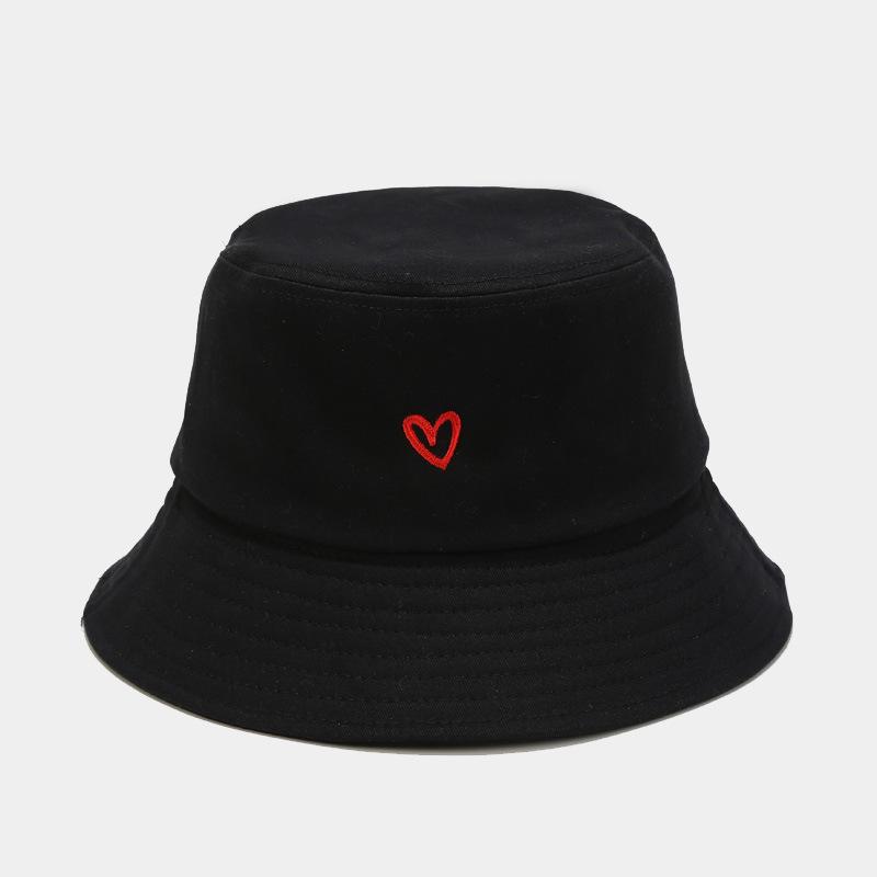 Love Embroidery Cotton Bucket Hat For Men And Women Beach, Golf, Fishing - Fun Outdoor Vacation Summe Cap