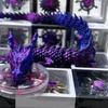 3Dprinting Resin Dragon Statue Moveable Body Joints Noctilucent Lucky Dragon Desktop Office Ornament Crafts Home Decoration Gift