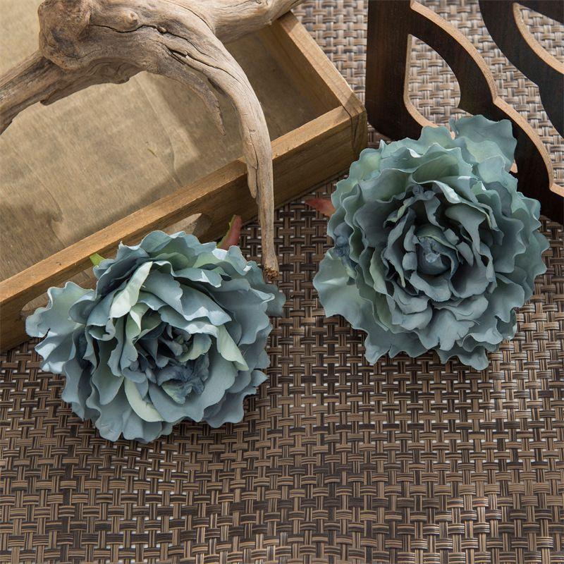 Artificial Flowers Silk Oil Cloth Peony Christmas Wreath Home Outdoor Garden Festival Wedding Bridal Bouquet Diy Gift Hot Sales