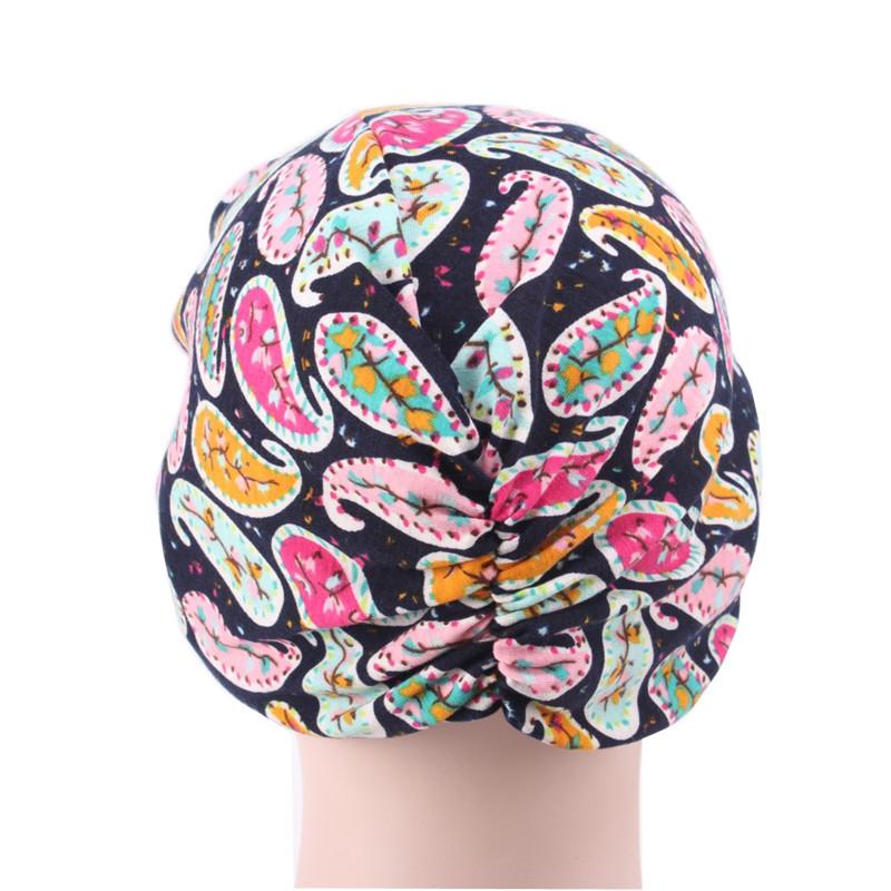 Women's Cotton Floral Head Wrap Hat - Indian Style Hijab