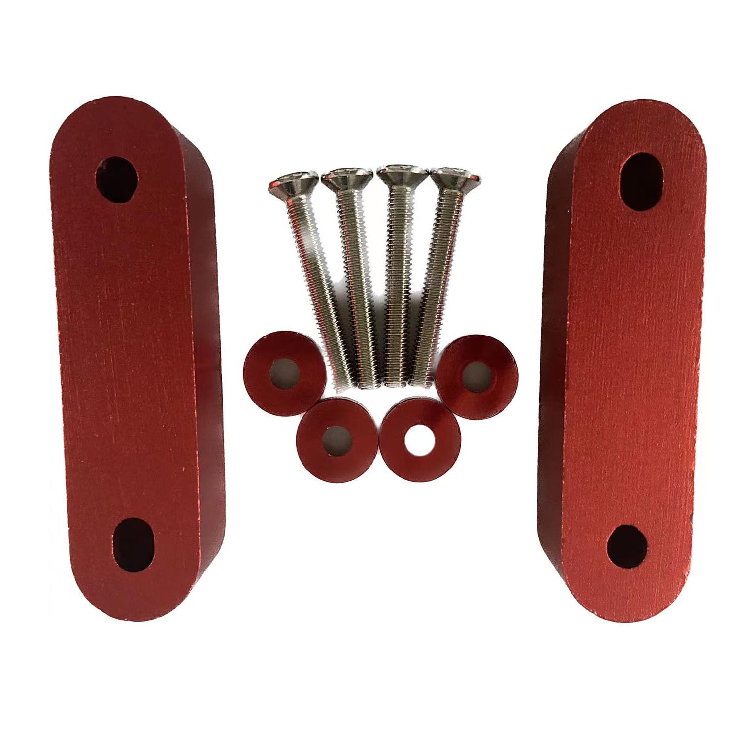 

Gealiric Hood Spacer Riser Kit Replacement for Honda Civic Acura Integra Aluminum Alloy Billet Car Hood Vent Spacer (RE)