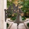 Cast Iron Doorbell with Bird Residential Call Wind Antique Style for Outdoor Coffee Pet Screw Home Security Chime Mr.MrKura Design, Chime, Chime,