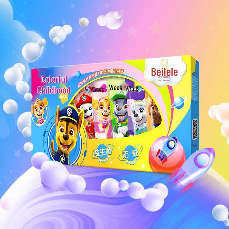 PAW Patrol Multi-Effect Anti-Cavity Kids Press-Pump Toothpaste Set