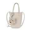 Korean-Style Small Lychee Texture Crossbody Bucket Bag, 2026 New Versatile Lightweight Shoulder Handbag for Women.