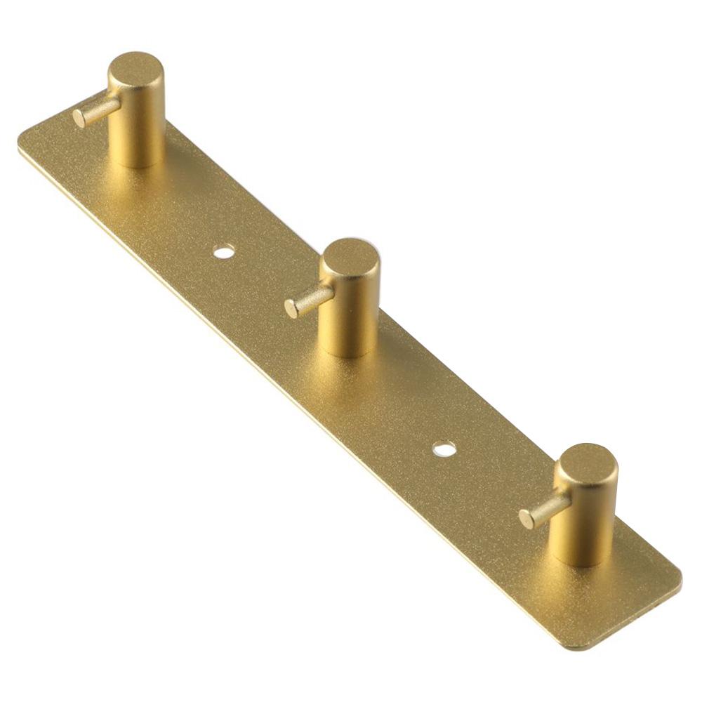 

3 Hooks Wall Hooks Gold Robe Hanger Heavy Duty Towel Hooks Bathroom, Living Room