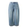 Women's Loose Lyocell Cotton Raw Hem Jeans
