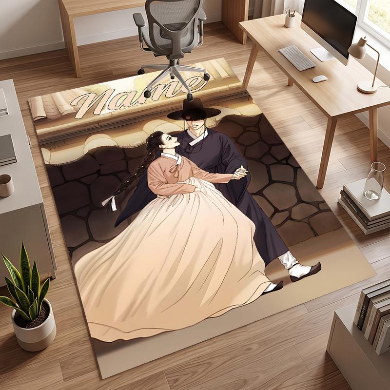 Rumi e Jinu (28) Tappeto da Ufficio Personalizzato con Nome Decorazione Elegante per Soggiorno Camera da Letto Cucina
