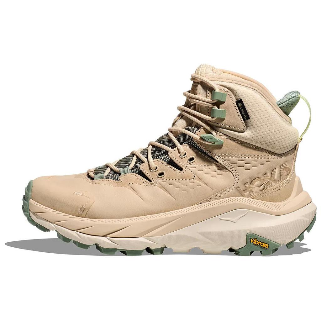 Hoka One One Kaha 2 Gtx Comfortable Non-Slip Durable Mid-Top Hiking Shoes Women Hiking Shoes Oak-White 1123156-OKLB
