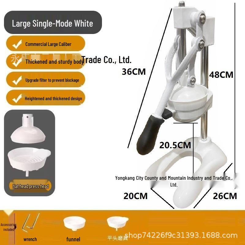 Portable Stainless Steel Fruit Juicer for Oranges, Lemons, Watermelons & Pomegranates