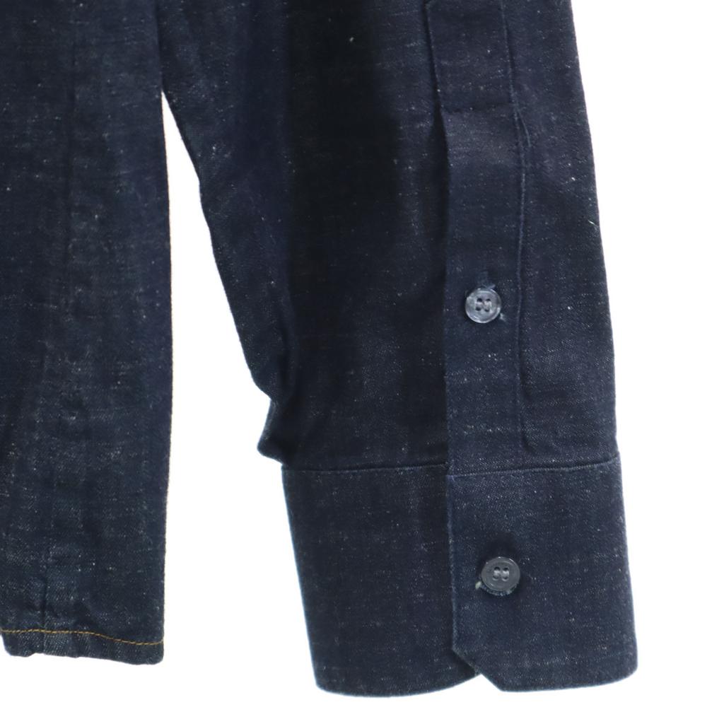 Emporio Armani Long sleeve Chambray Hidden Button down shirt L Indigo Men's Used