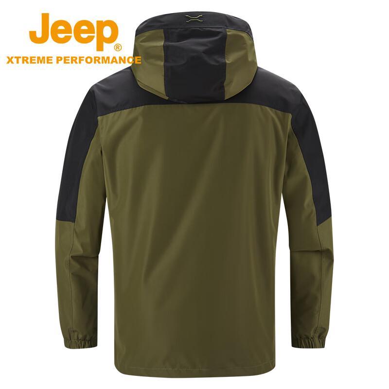 Jeep Men's 2-in-1 Outdoor Windproof Waterproof Down Jacket