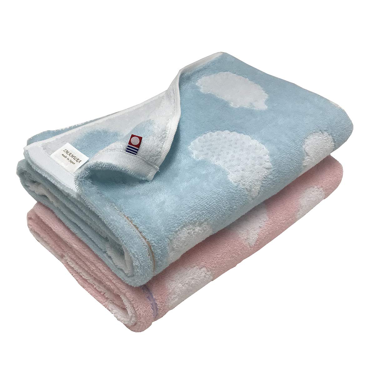 

Imabari Set of 2 Bath Towels 60x120cm Blue and Pink Hedgehog 1 Towels, [Brand Certified] Print, Cute, Fluffy, Absorbent, Quick-Drying (1 Blue, Pink)