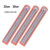 Stainless Steel 0.5mm Thick Ruler: 20cm & 30cm Metal Measuring Tool