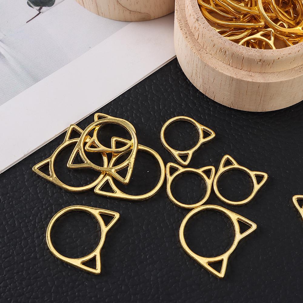 Needle Clip Locking Stitch Craft Crochet Latch Locking Stitch Markers Knitting Accessories Cat Ears