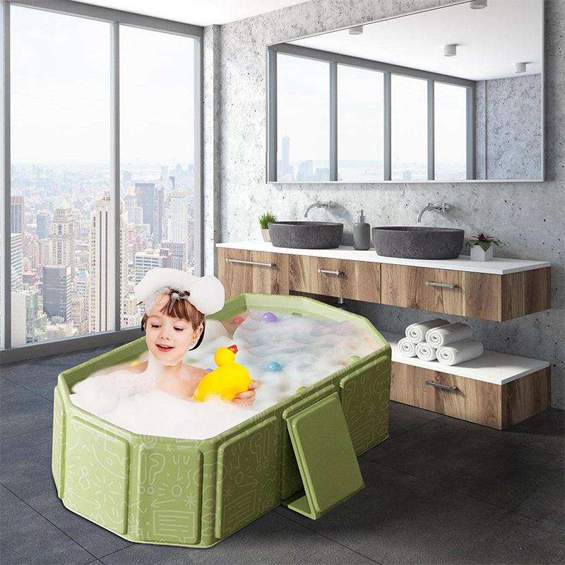 Baby Bath Tubs Folding Durable Baby Tub Portable Pvc Thicken Spa  Large Tubs With Shower Car Use Newborn Child Bathtub