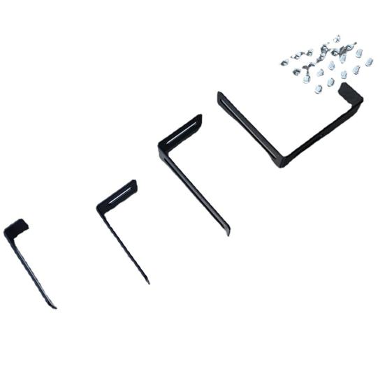 1 set di ganci per vasi di fiori regolabili, robusti e facili da installare, in ferro, da appendere alla parete, per vasi di piante