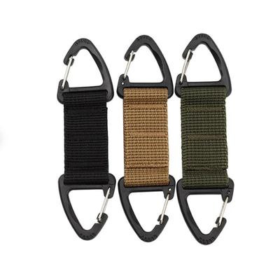 Outdoor Camping Carabiner Hook Hiking Webbing Buckle Belt Clip Hanging Keychain Carabiner Climbing Survival Equipment