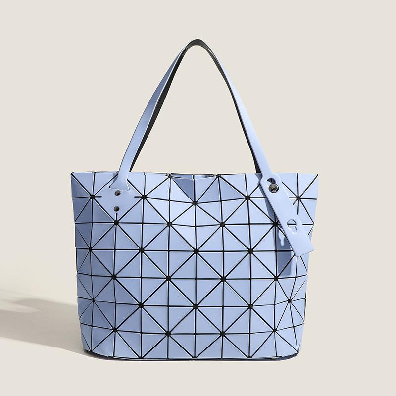 Japanische Geometrische Spleißhandtasche Einzelne Schulter Tragetasche Große Kapazität Original Einzelne Damentasche Geometrische Diamant Pendlerhandtasche