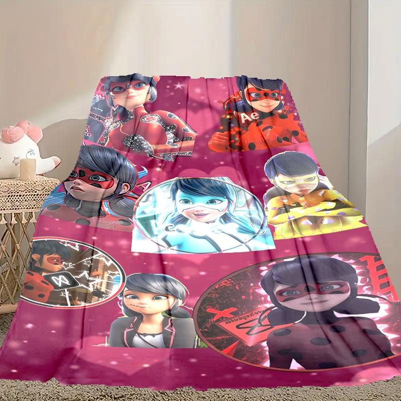 Ladybug Blanket Lightweight Print Throw Blanket For Couch, Bed, Car, A Heartfelt Gift for Your Family and Friends