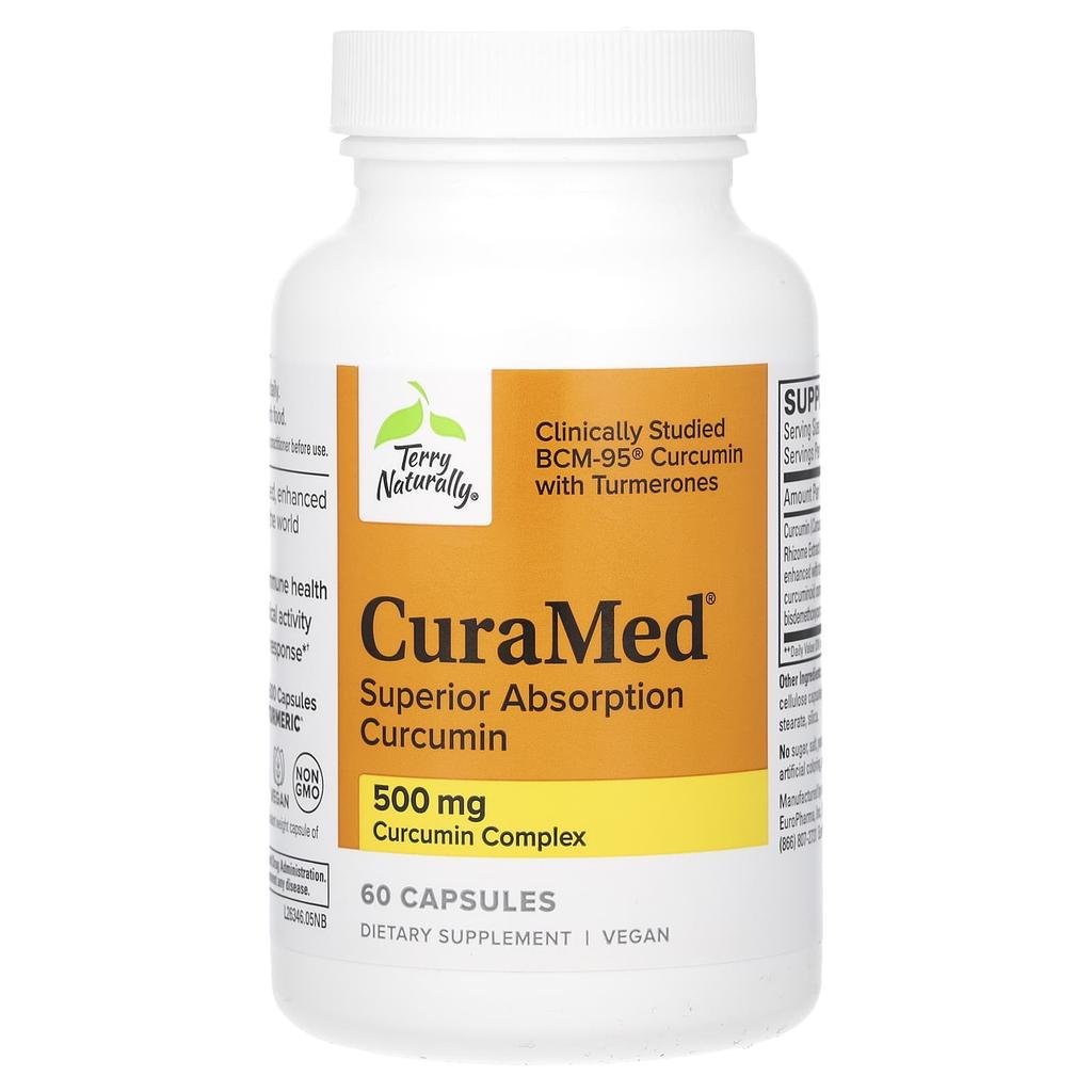 Curamed, Highly Absorbable Curcumin, 500Mg, 60 Capsules