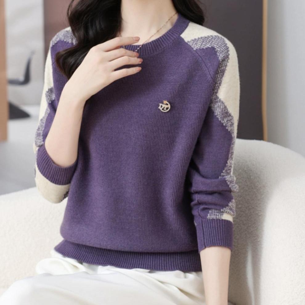 Women Sweater Pullovers Autumn Winter Vintage Long Sleeve Knitted Sweaters Women Lady