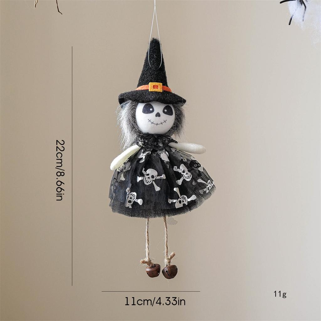 Halloween Hängende Geisterornamente Niedliche Gruselige Kürbisgeist- & Hexenornamente für Zuhause Halloween-Party-Ornamente Zubehör