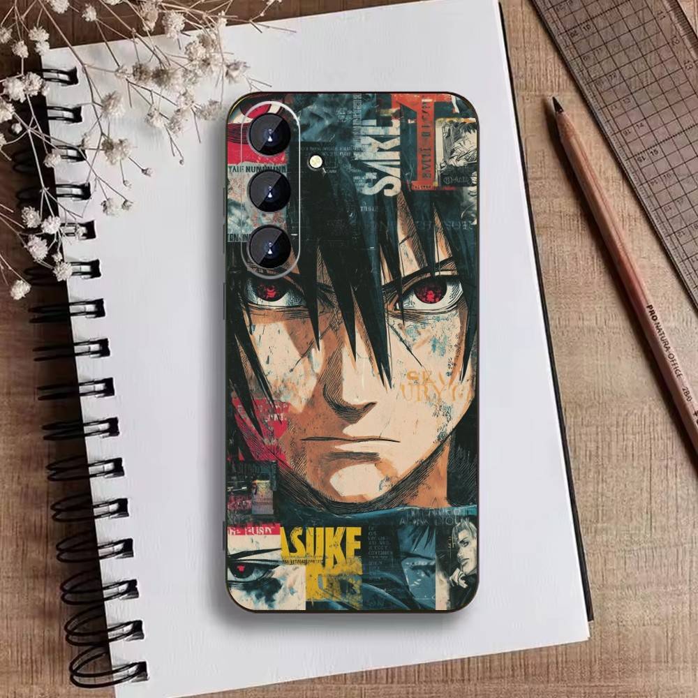 Anime T-Narutos Cover U-Uchiha Phone Case For Samsung Galaxy A73,A21s,A22,A31,A52,A53,A71,A41Soft Black Shell