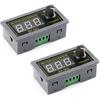 2Pcs ZK-MG PWM Motor Driver DC 5V 12V 24V Motor Speed Controller Adjustable Speed Regulator Digital Encoder Duty Cycle Frequency Housing with