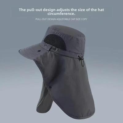 Men's Summer UV Protection Fishing Hat with Face and Neck Cover