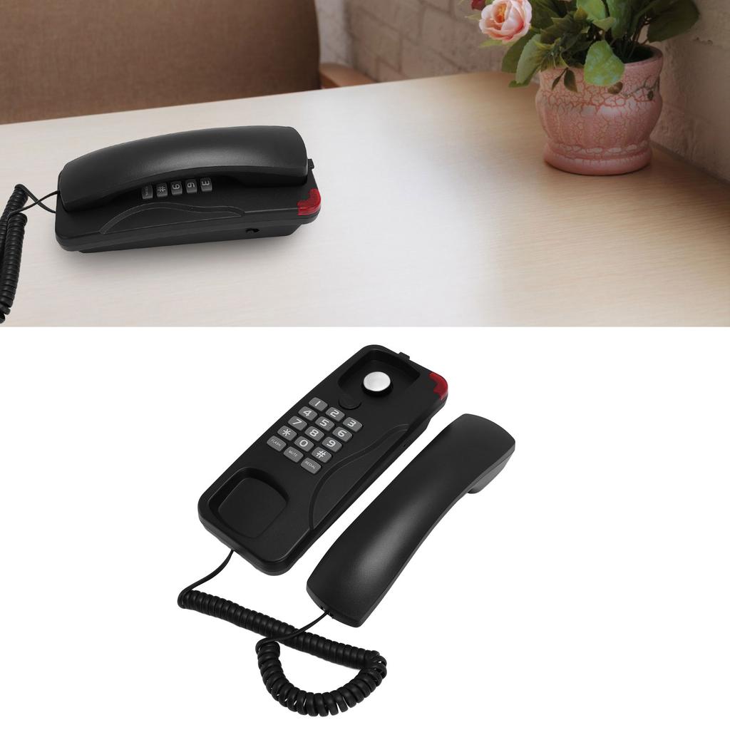 Corded Phone Wall Mount Old   Retro Landline Telephone Wired for Home Living Room   Hotel Use Last Number