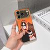 Lucky Start Phone Case For iPhone 17 16 15 14 13 12 11 Pro Max 16E Gold Electroplated Glass Shell  Orange Cool Duo Cover