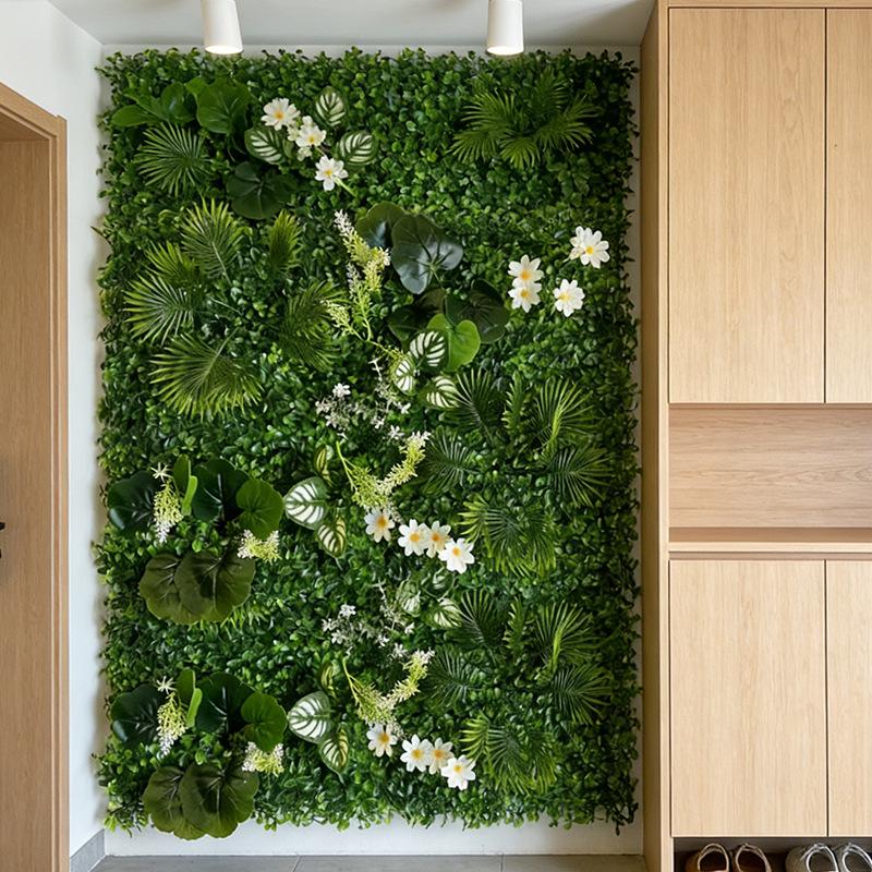 Artificial Green Plant Wall for Office and Home Decor
