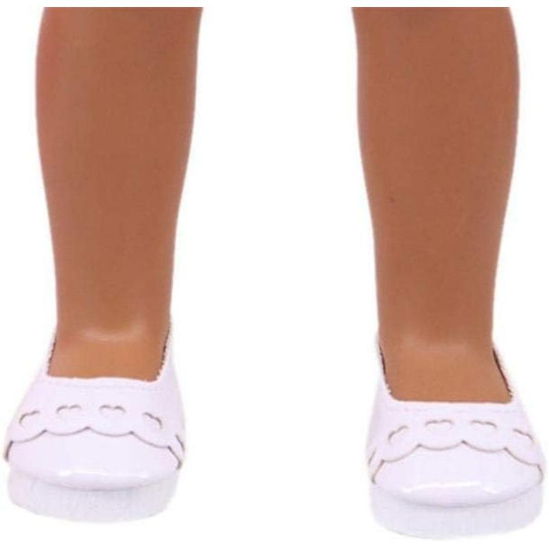 1 Pair Doll Shoes Flat Shoes for 14 Inch 32-34cm BJD Doll Gifts for Girls