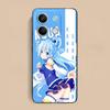 Konosuba Aqua Matte TPU Mobile Phone Case for Xiaomi Redmi 15 14 13 12 A5 3 2 1 C Plus 4G 5G Colorful Printing Cover