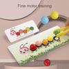 Wooden Clip Beads Games Montessori Toys Color Matching Parish Learning Set Fine Movement Training Educational Toys For Children