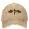 Fourth Wing Inspired Dragon Art Merch Men Women Baseball Caps Distressed Washed Hats Cap Vintage Outdoor Activities Headwear