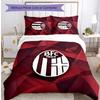 Bologna FC Printed 3PCS Bedding Set Breathable Duvet Cover with Pillowcases Decorative Bed Linen for Bedroom Home