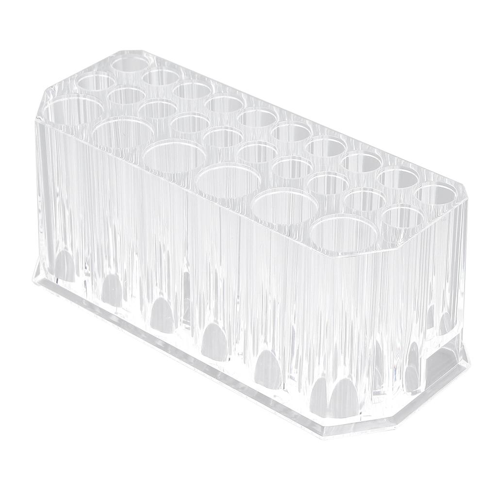 Pinselhalter 26 Löcher Hält Ordnung Acrylmaterial Quadratisches Design Große Kapazität Transparent