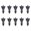 10pcs universal plutonium rear roof shark fins spoiler wing kit car roof spoiler bumpers shark fin diffuser vortex generator