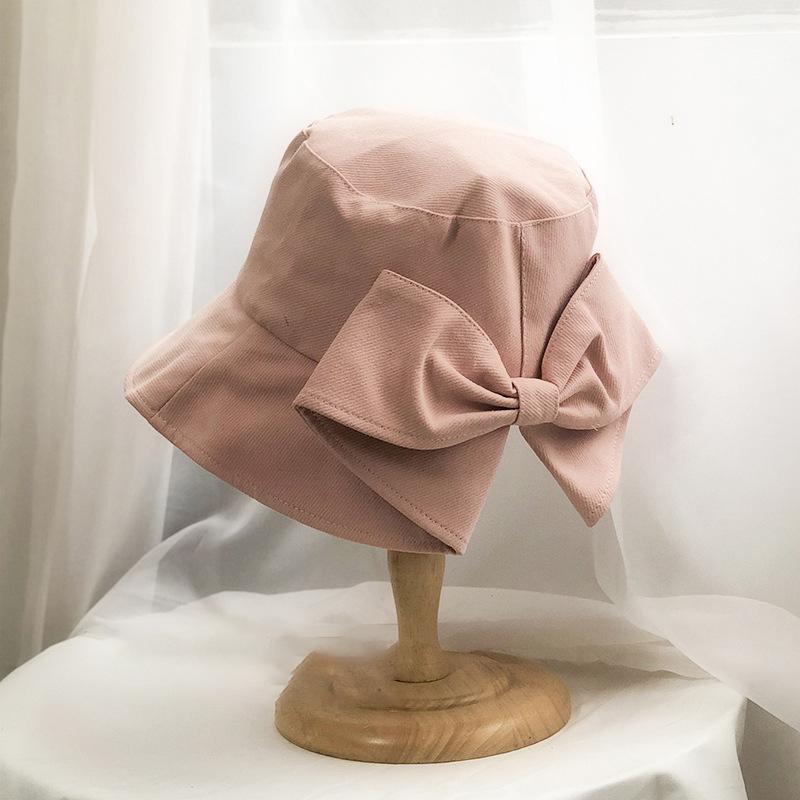 Women's Bucket Hats Bow Fashionable Cute Sweet Kawaii Summer Vacation Travel Big Brim Sunshade Sun Protection Hats For Girl