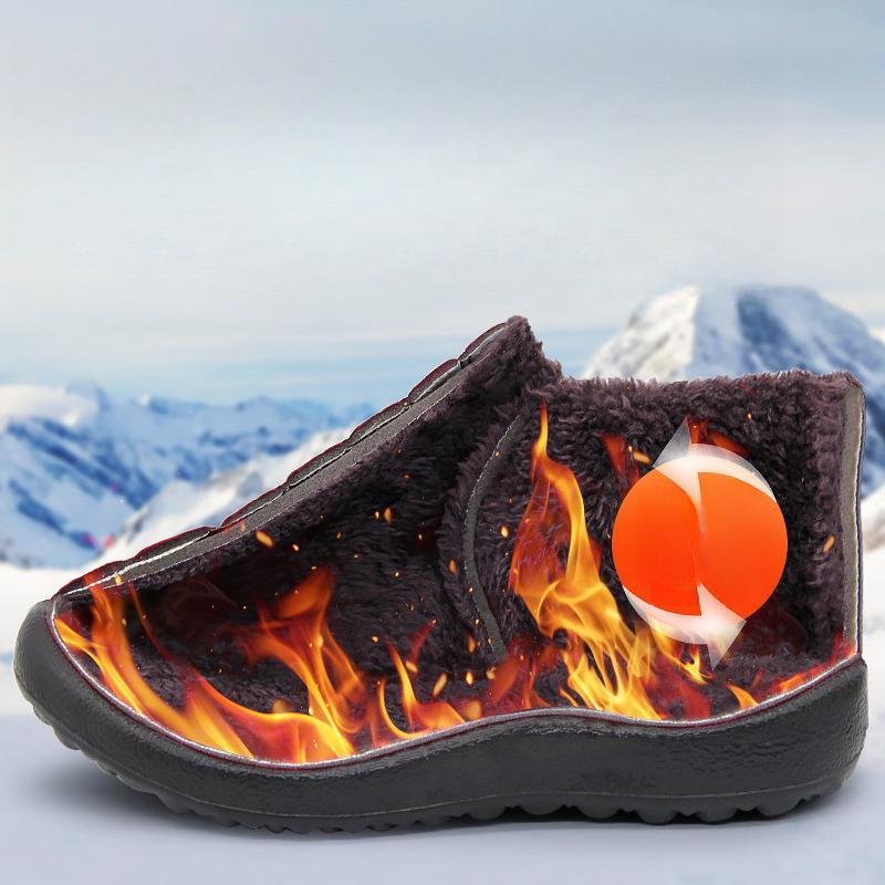 Cotton Boots Winter New Style Oversized Cotton Shoes with Thick Velvet and Warm Snow Boots for Couples One Foot Short Boots